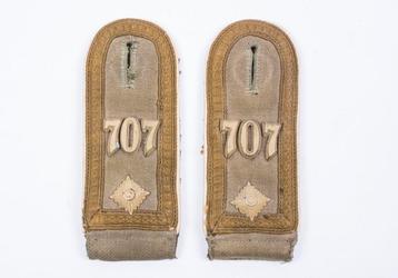 Repro? WO2 DAK schouderstukken Uffz. Inf.-Geschütz Komp. 707 beschikbaar voor biedingen