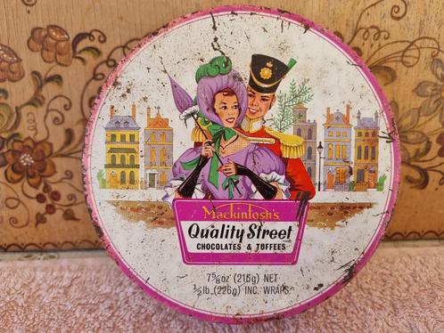 Vintage Chocola - Toffee Blik Mackintosh's Quality Street, Verzamelen, Blikken, Gebruikt, Overige, Overige merken, Verzenden