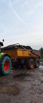 mechanisch afdekdoek grondkar, Ophalen, Gebruikt