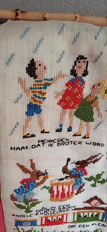 Oud Borduurwerk Kinderliedjes - Compleet! beschikbaar voor biedingen