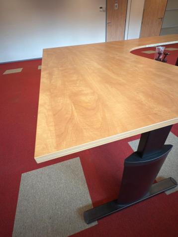 Instelbaar hoekbureau rechts 200x240/80xH64-86 cm, 3 stuks - afbeelding 4