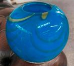 Vaas glas fabriek Leerdam kunstenaar Pavel Yille gesigneerd, Ophalen of Verzenden