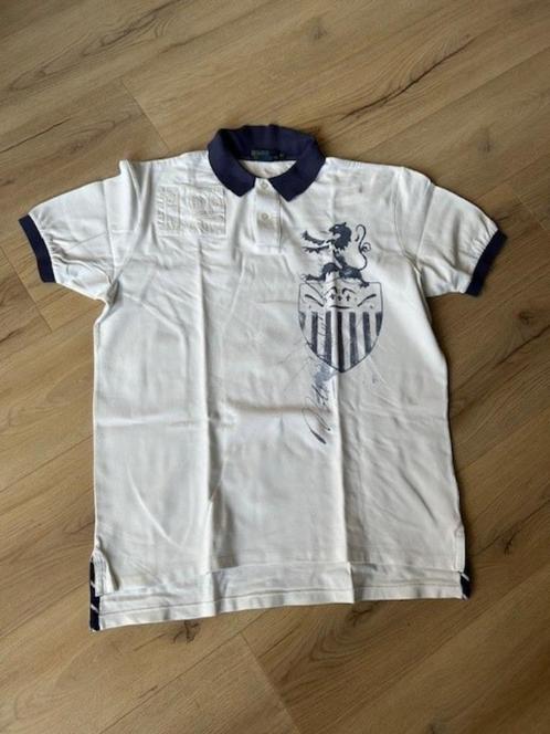 Wit poloshirt Ralph Lauren. Mt XL, Kleding | Heren, Polo's, Zo goed als nieuw, Maat 56/58 (XL), Wit, Verzenden
