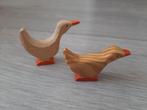 2 x houten dieren gans, ganzen (Ostheimer ?), Kinderen en Baby's, Speelgoed | Houten speelgoed, Ophalen, Gebruikt, Overige typen