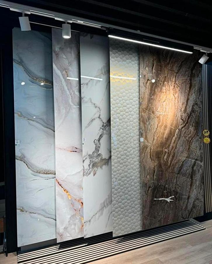 Marmeren PVC Panelen, Doe-het-zelf en Verbouw, Platen en Panelen, Nieuw, Overige materialen, Minder dan 20 mm, Ophalen of Verzenden