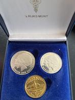 Set van Rijksdaalder + Gulden Juliana + Beatrix 1980, Postzegels en Munten, Munten | Nederland, Ophalen of Verzenden, Koningin Juliana