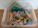 Grote houten treinbaan set (inclusief doos), Ophalen, Gebruikt