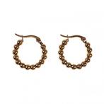 Ø22mm Oorbellen Dames - Verguld RVS - Oorringen met Bollejes, Sieraden, Tassen en Uiterlijk, Oorbellen, Overige materialen, Hangers
