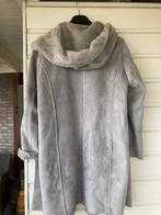 Suede look met heerlijk bontgevoerde coat 7/8, Ophalen of Verzenden, Zo goed als nieuw, Maat 42/44 (L), Grijs