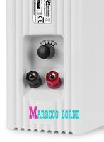 100Volt Speaker set wit, 8 OHM, 4" 100W IPX5, BC40V, Overige merken, 60 tot 120 watt, Info@marbeco.nl, Front, Rear of Stereo speakers