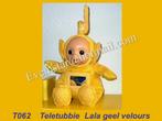 T062 Teletubbie : Geel velours Lala popje (zh 21cm), Overige typen, Zo goed als nieuw, Ophalen