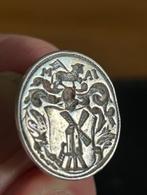 Antiek signet Amsterdam 18e eeuw met Lam Gods uitkomend, Ophalen of Verzenden, Zilver