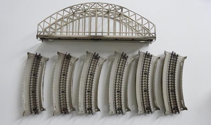Marklin metalen bruggen 7-delige set 7163 en 7167, Hobby en Vrije tijd, Modeltreinen | H0, Zo goed als nieuw, Brug, Tunnel of Gebouw