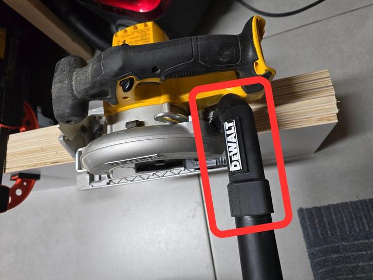 ALLEEN STOF AFZUIGING voor Dewalt DCS391, Doe-het-zelf en Verbouw, Gereedschap | Zaagmachines, Nieuw, Afkortzaag, 1200 watt of meer