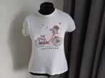 wit shirt met fiets Amsterdam Primark mt M, Maat 38/40 (M), Primark, Wit, Ophalen of Verzenden
