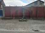 smeedijzeren dubbele draaipoort, Tuin en Terras, Tuinhekken en Hekwerk, Ophalen, Met poort, Gebruikt, Sierhekwerk