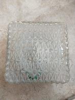 Vintage glazen jaren 30 plafondlamp, Ophalen of Verzenden, Gebruikt, Glas, Vintage