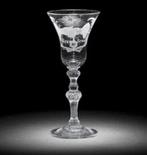 Wijnglas 'D Vrindschap' c1750, Antiek en Kunst, Ophalen of Verzenden