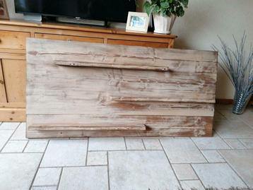 Wandbord steigerhout 160x78x3 cm met ophangsysteem