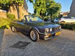 BMW 320i E30 Cabrio uit 1990 Sebringgrau metallic, Auto's, Zwart, 4 stoelen, Leder, 1200 kg
