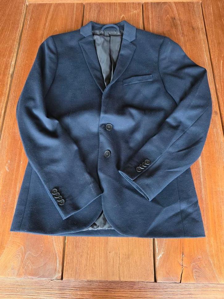 Jack&Jones Colbert + Strik - Maat 158/164, Kleding | Heren, Kostuums en Colberts, Zo goed als nieuw, Maat 46 (S) of kleiner, Blauw