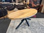 Eettafel ovaal 180cm. met spinpoot Direct/leverbaar E-7061