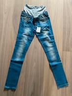 Zwangerschapskleding jeans, Nieuw, Maat 34 (XS) of kleiner, Blauw, Broek of Spijkerbroek