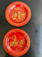 Antiek Chinees papier mache borden 1 koop, Ophalen of Verzenden