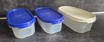 Tupperware Ruimtemake 500ML Blauw of Wit deksel, Huis en Inrichting, Keuken | Tupperware, Ophalen of Verzenden, Zo goed als nieuw