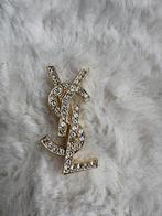 Goudkleurige YSL broche met steentjes, Ophalen of Verzenden, Nieuw, Goud, Overige materialen