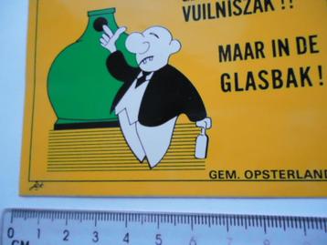sticker oud JEK Strip opsterland retro glasbak friesland beschikbaar voor biedingen