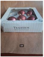 Roze kerstballen in doos h, Diversen, Kerst, Tradition, Onbekend, Ophalen of Verzenden, Zo goed als nieuw