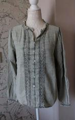 Mooie boho blouse met kant (M), Kleding | Dames, Blouses en Tunieken, Ophalen of Verzenden, Zo goed als nieuw, Groen