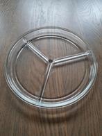Glazen schaal 3 vakjes, Ophalen, Glas, Overige stijlen, Schaal of Schalen