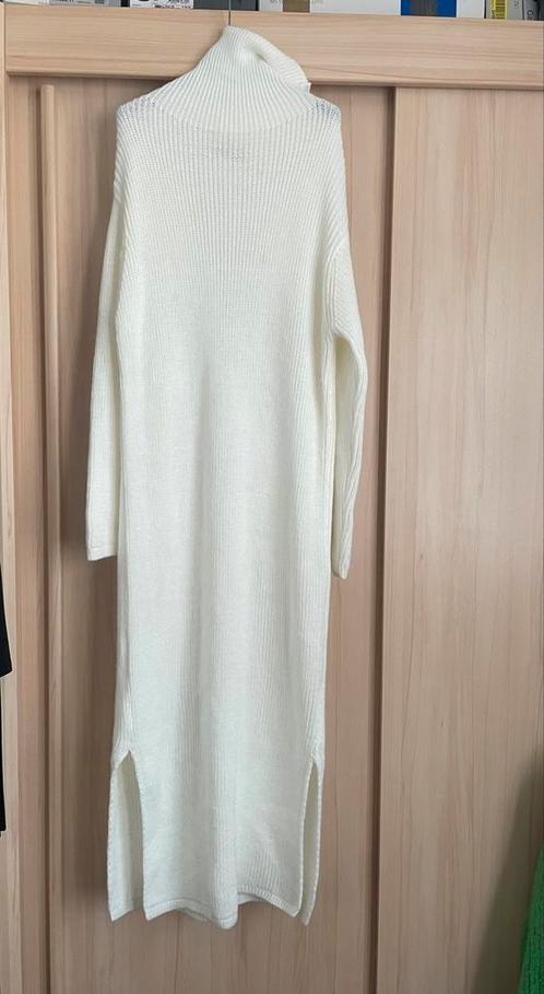 Nieuw gebreide lange maxi dress trui col coltrui 40/42/44, Kleding | Dames, Truien en Vesten, Nieuw, Maat 42/44 (L), Wit, Ophalen of Verzenden