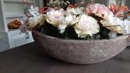 Mooie pot met zijden bloemen, Ophalen of Verzenden, Zo goed als nieuw