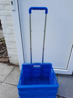 OPBERG KRAT OP WIELTJES, Doe-het-zelf en Verbouw, Kratten en Dozen, Ophalen, Gebruikt, Opvouwbaar, Minder dan 50 cm