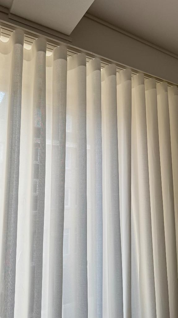 In between gordijnen wit, 200 cm of meer, 150 tot 200 cm, Ophalen of Verzenden, Zo goed als nieuw