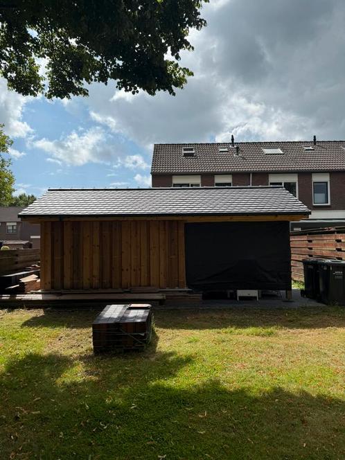 Houten tuinhuis / schuur / overkapping, Tuin en Terras, Overkappingen, Zo goed als nieuw, Ophalen of Verzenden