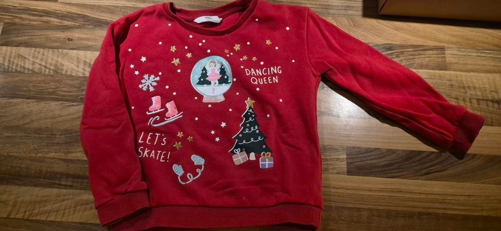 Kersttrui maat 122, Kinderen en Baby's, Kinderkleding | Maat 122, Ophalen of Verzenden, Zo goed als nieuw, Jongen of Meisje, Trui of Vest