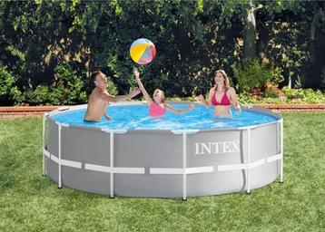 Intex zwembad 366 x 99  cm hoog. ROND   beschikbaar voor biedingen