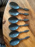 6 antieke tinnen lepels, Antiek en Kunst, Antiek | Bestek, Ophalen of Verzenden