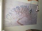 Fotobehang boom blauwtinten 275x175cm, Ophalen of Verzenden, Zo goed als nieuw