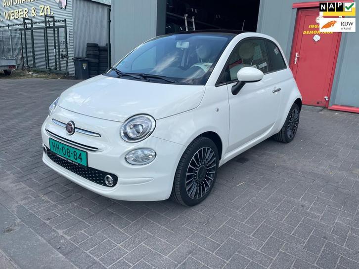 Fiat 500 1.2 Lounge, Auto's, Fiat, Bedrijf, Te koop, ABS, Airbags, Airconditioning, Centrale vergrendeling, Cruise Control, Elektrische buitenspiegels