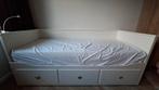 Ikea hemnes bedbank met matrassen, Ophalen, Gebruikt, Eenpersoons, Wit