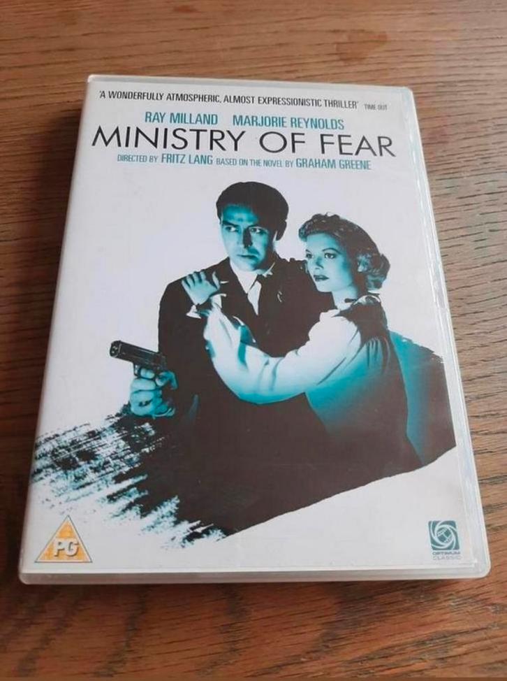 Ministry of Fear 1944 klassieker op dvd., Cd's en Dvd's, Dvd's | Klassiekers, Zo goed als nieuw, Drama, 1940 tot 1960, Vanaf 16 jaar
