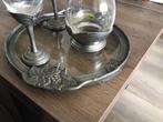 Prachtige dienblad met karaf en 2 glazen, Antiek en Kunst, Ophalen of Verzenden