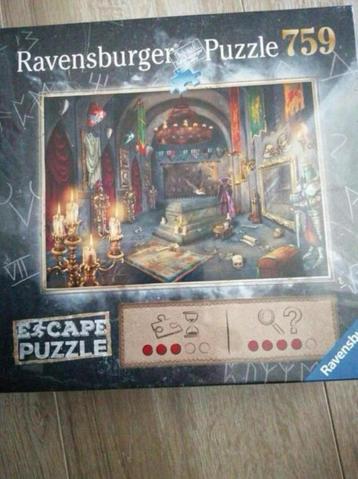 Puzzel escape nieuw, nog in folie “in het vampierenslot” beschikbaar voor biedingen
