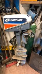Tank met motor 4,5 evenrude, Ophalen, Zo goed als nieuw, Motor en Techniek, Motorboot