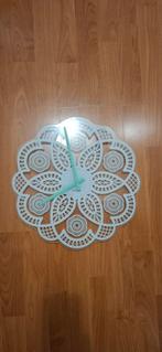 Karlsson Wandklok Glas Design, Ophalen, Zo goed als nieuw, Analoog, Wandklok